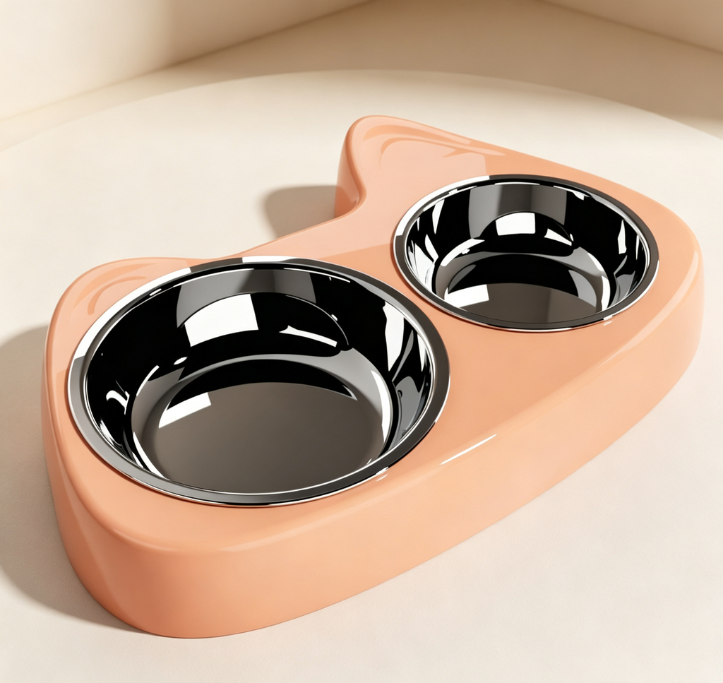 Moe-style cat ear shaped wooden bowl