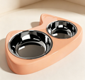 Moe-style cat ear shaped wooden bowl
