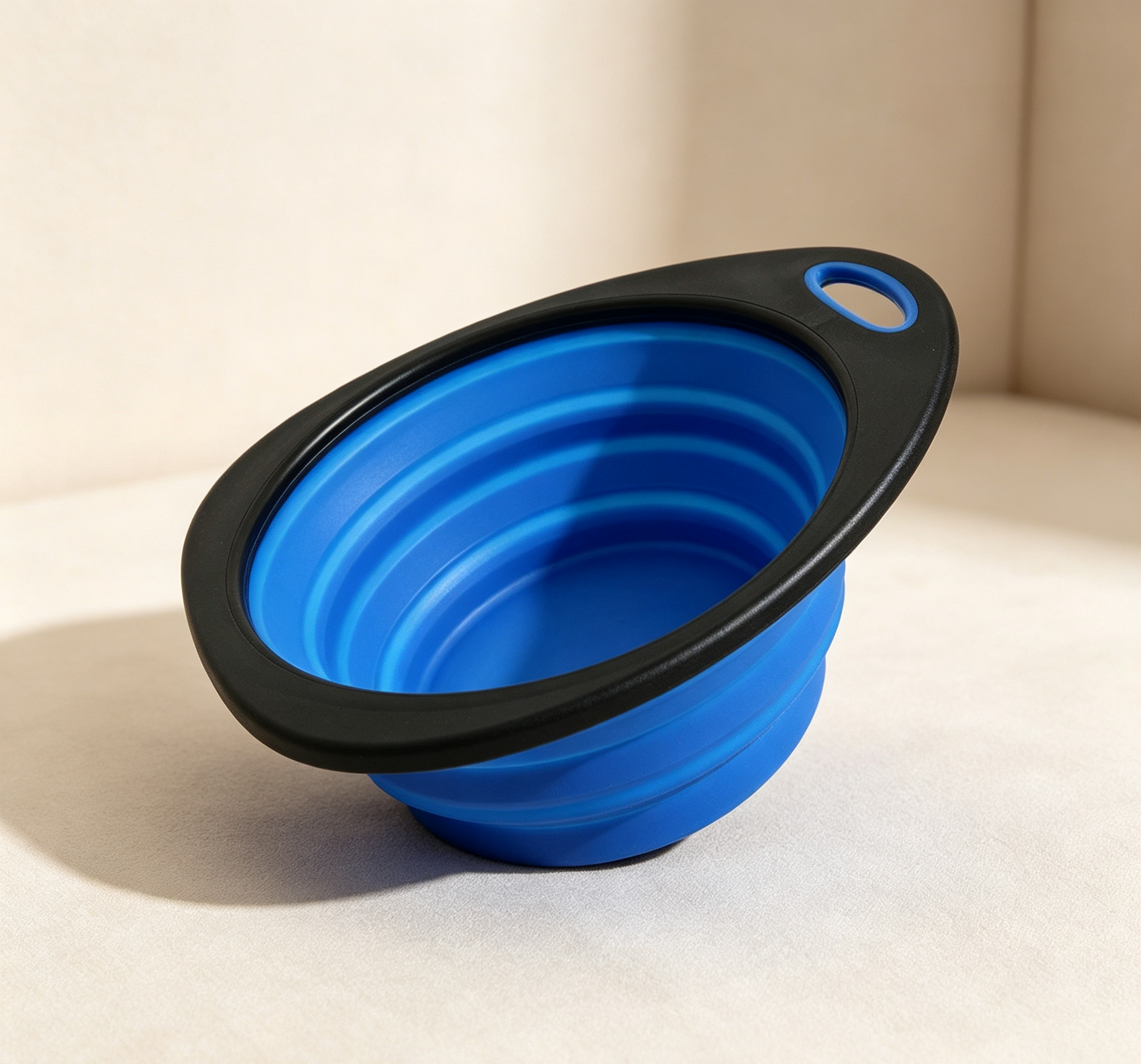 Collapsible Silicone Dual Pet Travel Bowl