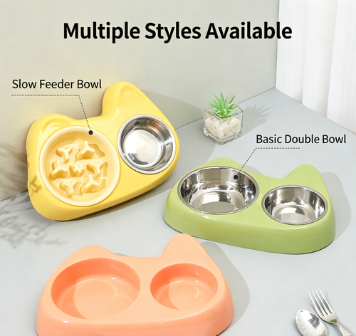 Moe-style cat ear shaped wooden bowl