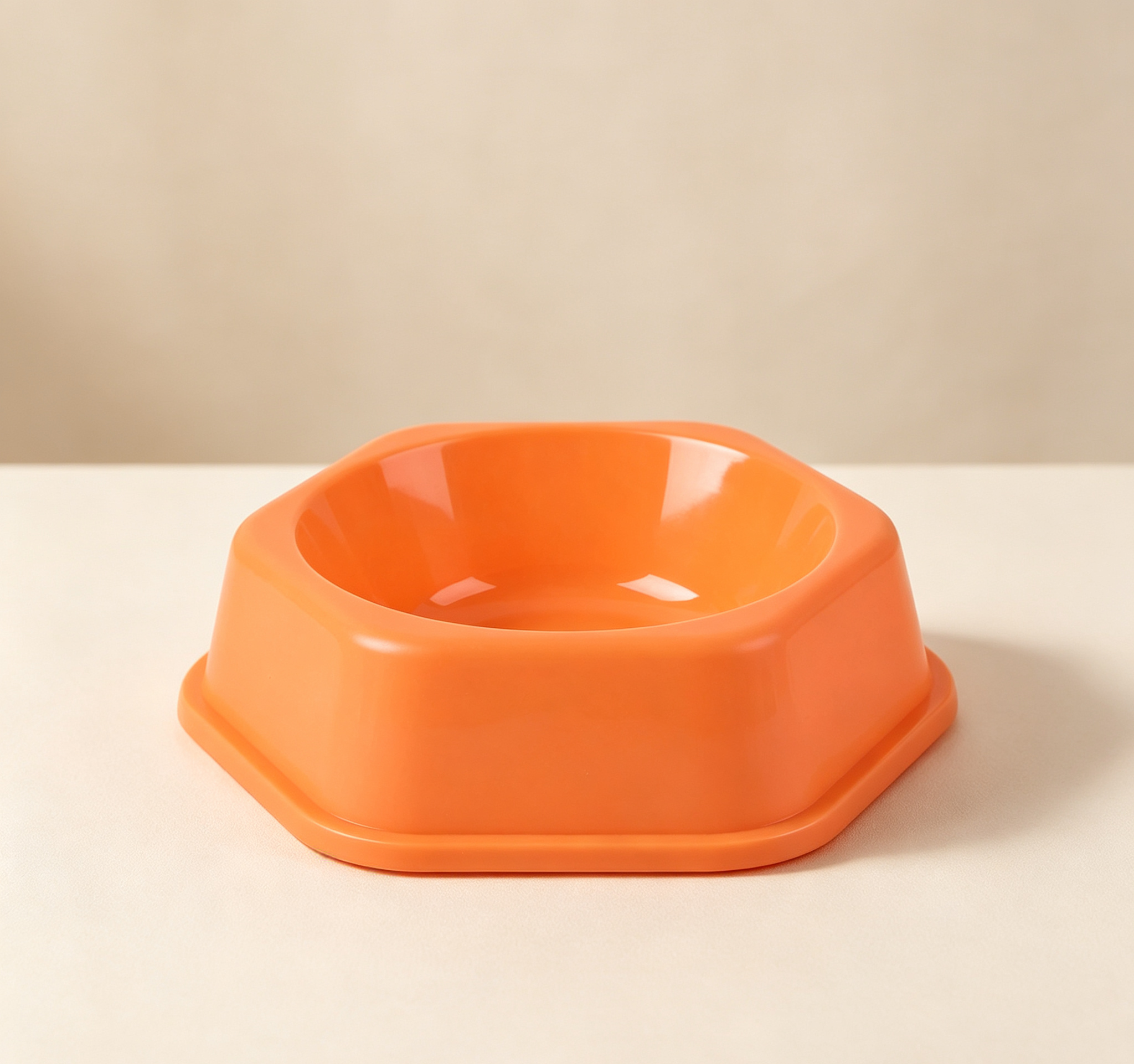 Hexagonal shape proof plastic bowl