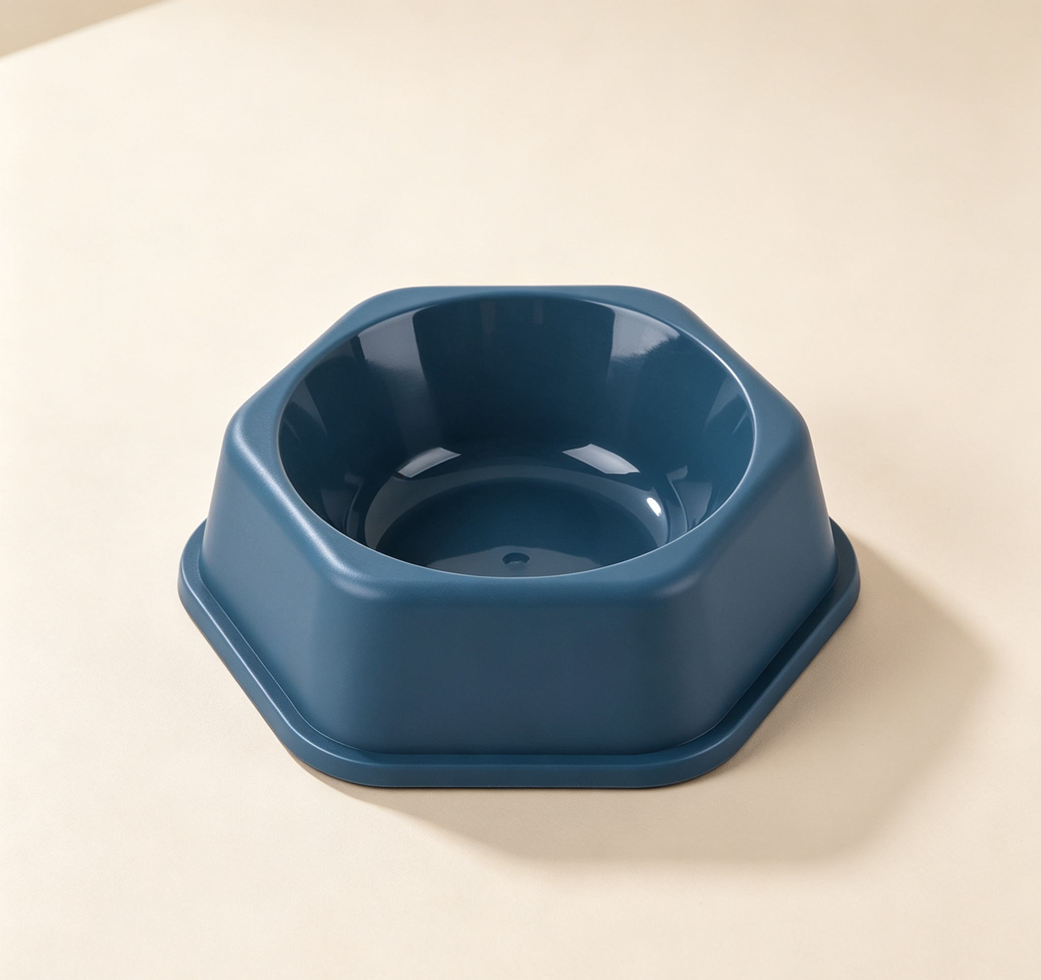 Hexagonal shape proof plastic bowl