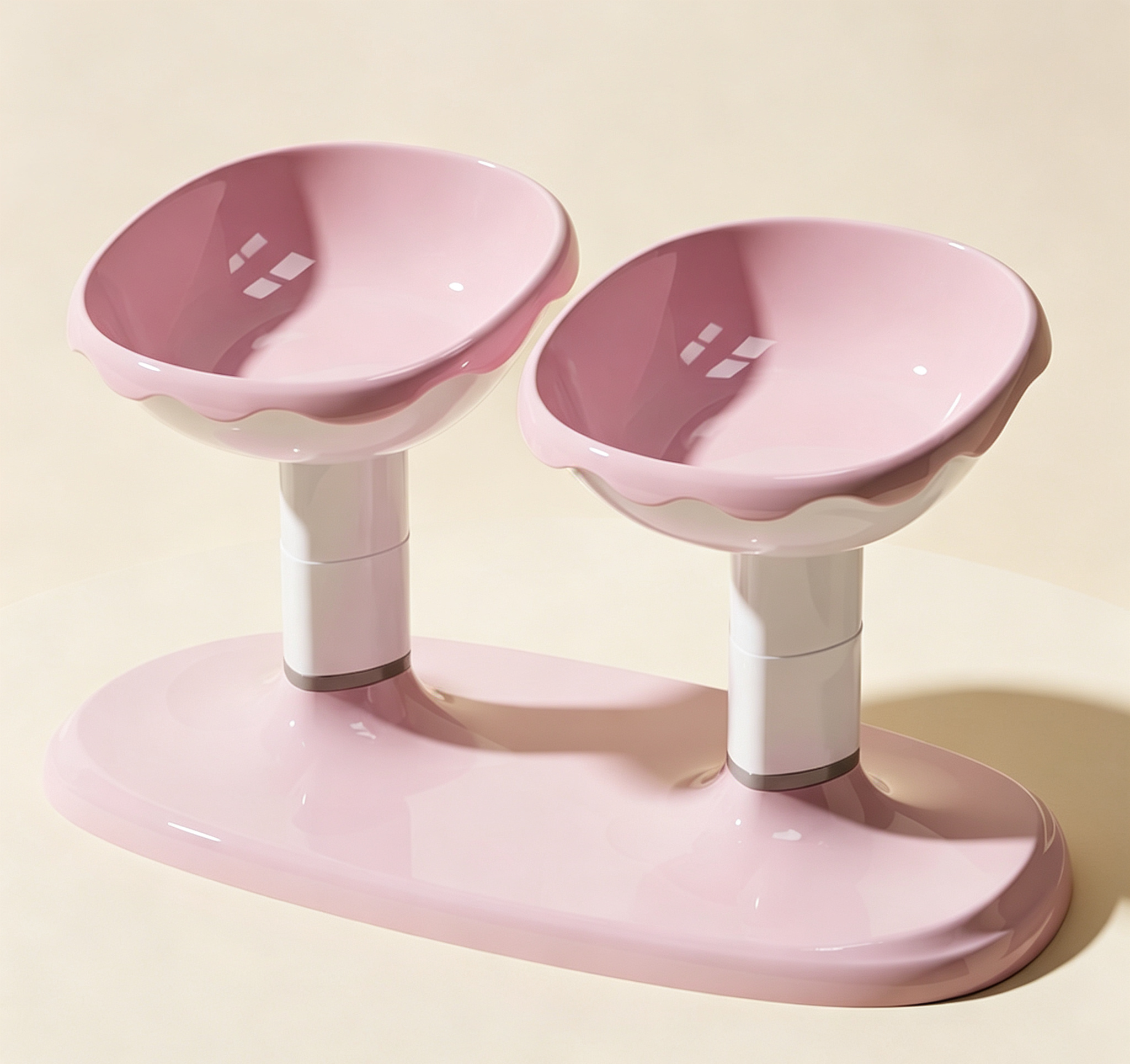 Cat food tray drinking water bowl